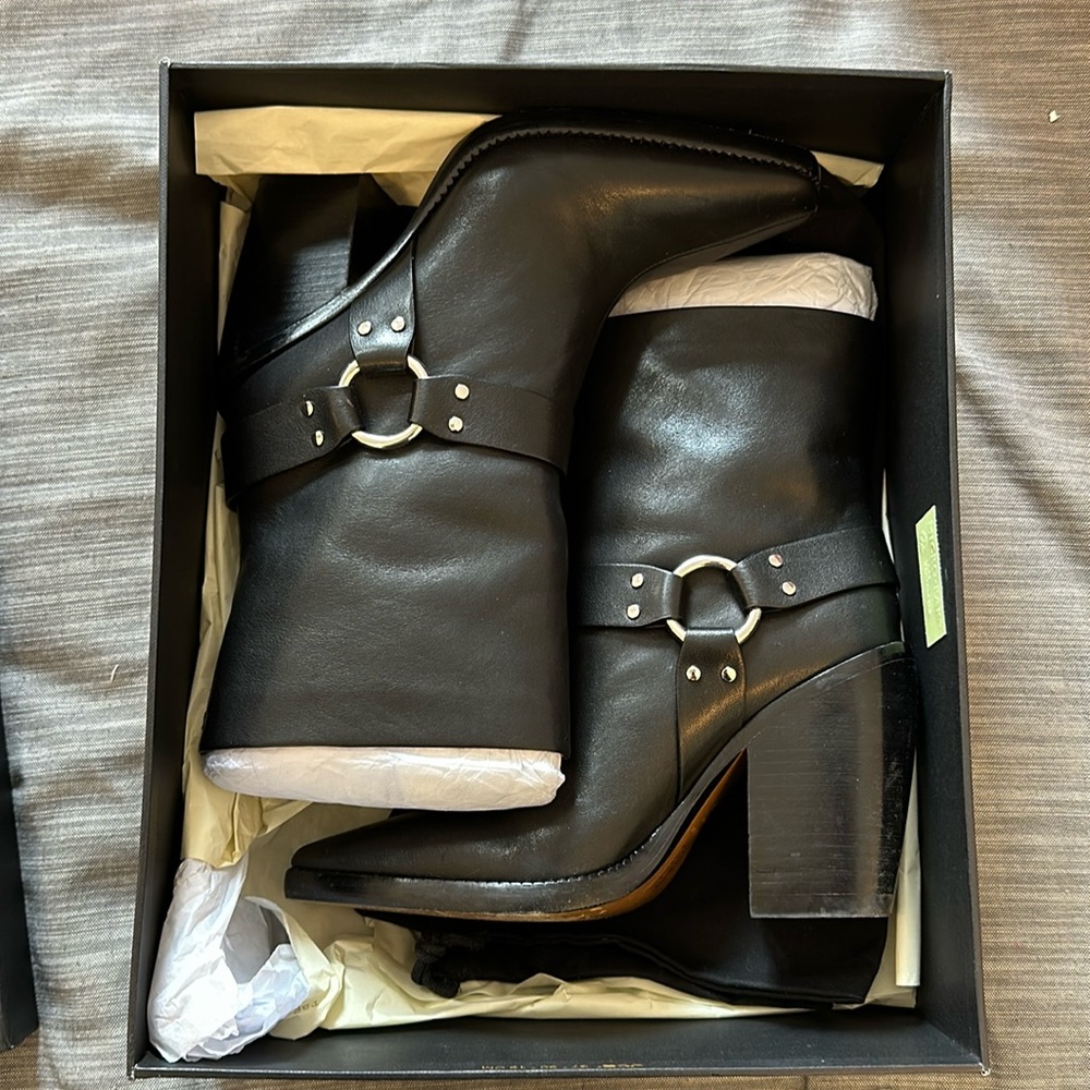 Rag & Bone Black Rio Western boots